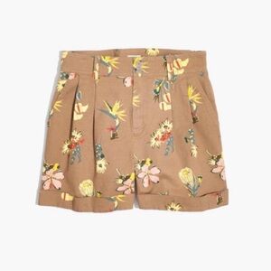 Madewell Pleated Shorts in Hawaiian Hideaway